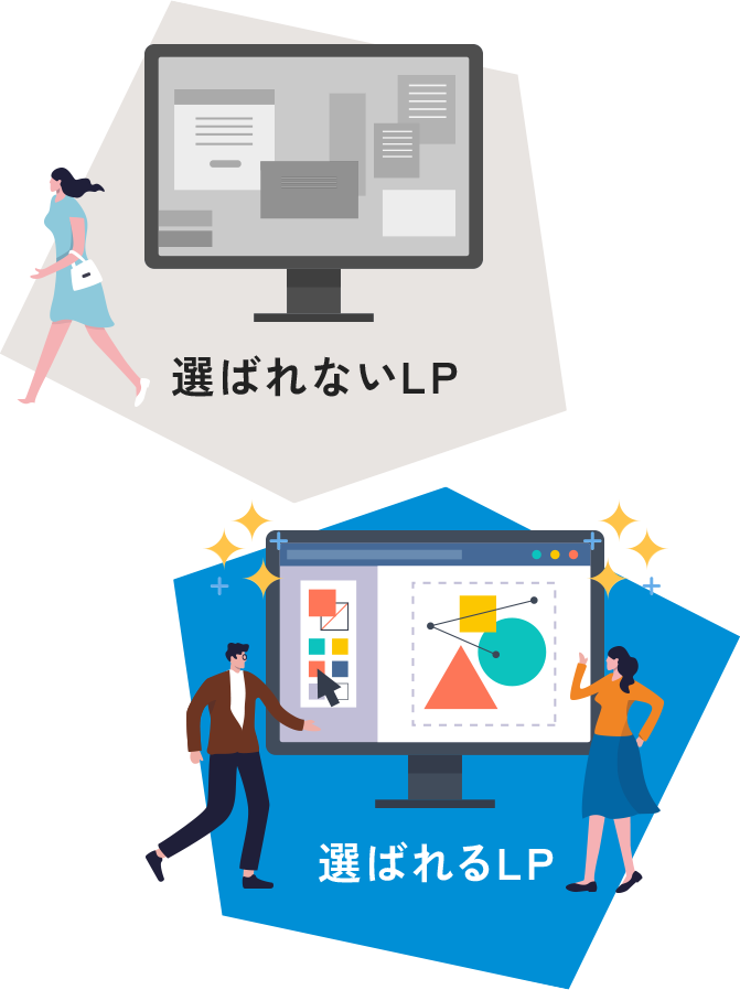 選ばれないLP/選ばれるLP