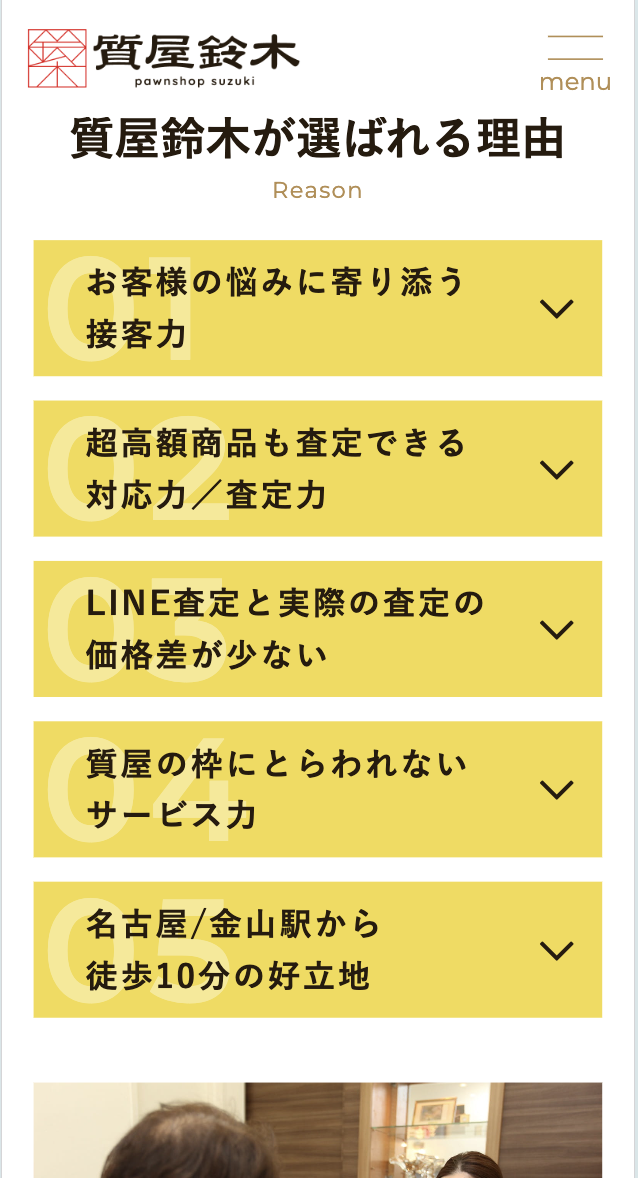 SP表示のスクリーンショットイメージ