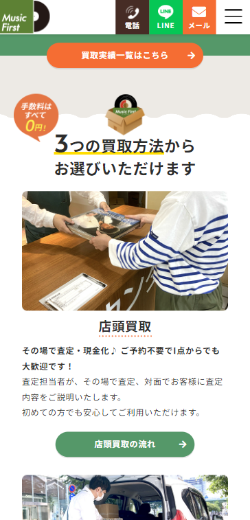 SP表示のスクリーンショットイメージ