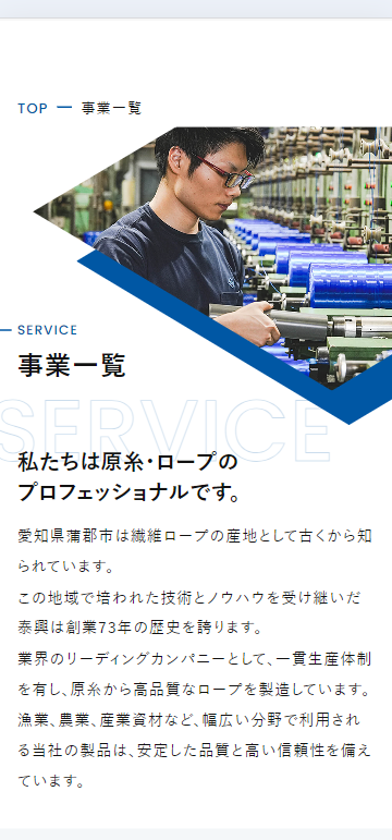 SP表示のスクリーンショットイメージ